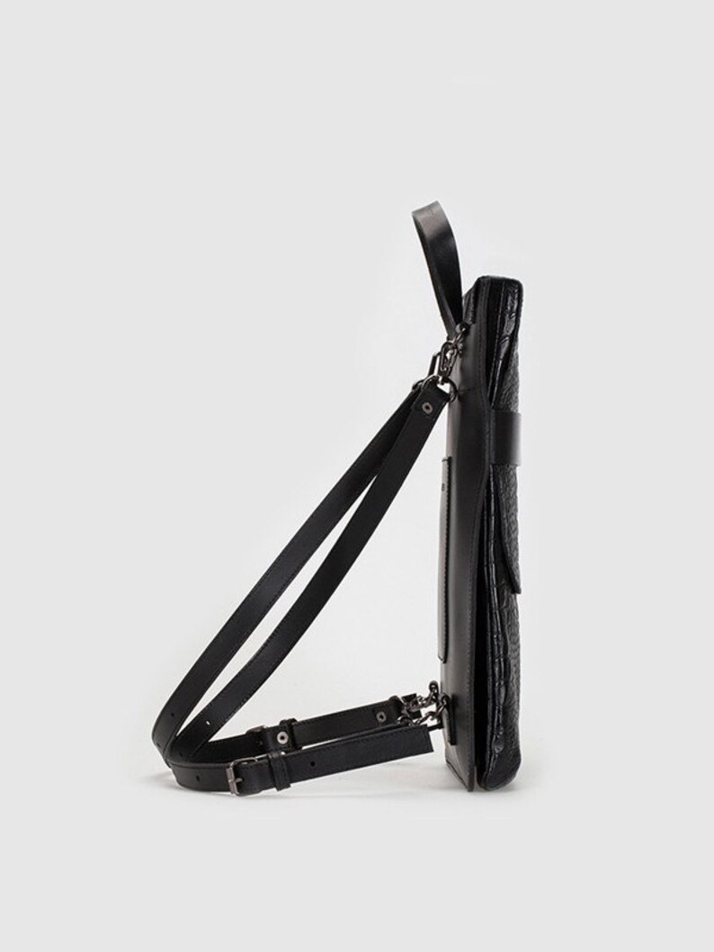 City rectangular backpackbag with detachable straps. Etsy