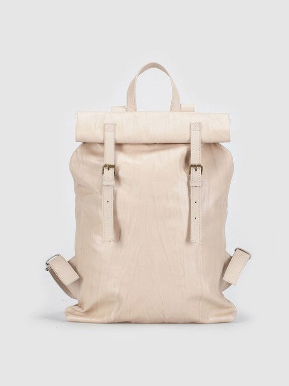 Items similar to Soft leather backpack on Etsy