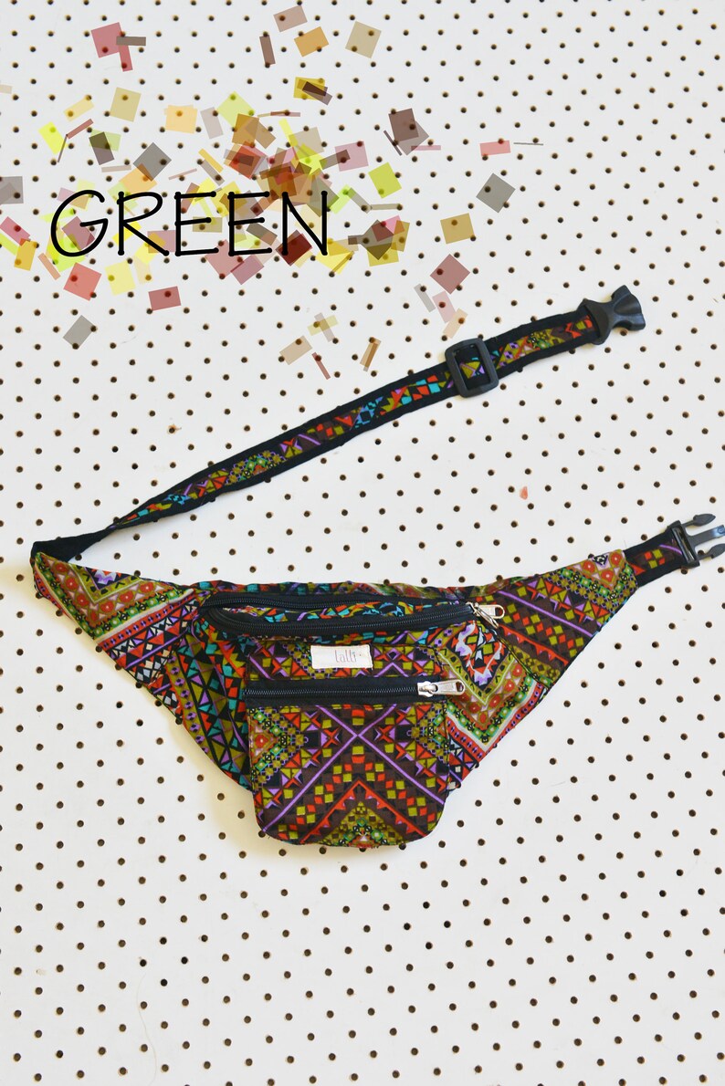 Funky Cotton Utility Belt, Festival Belt, Pocket Belt, Bum Bag, Hip Bag, Festival Fanny Pack//LIMITED STOCK// image 10