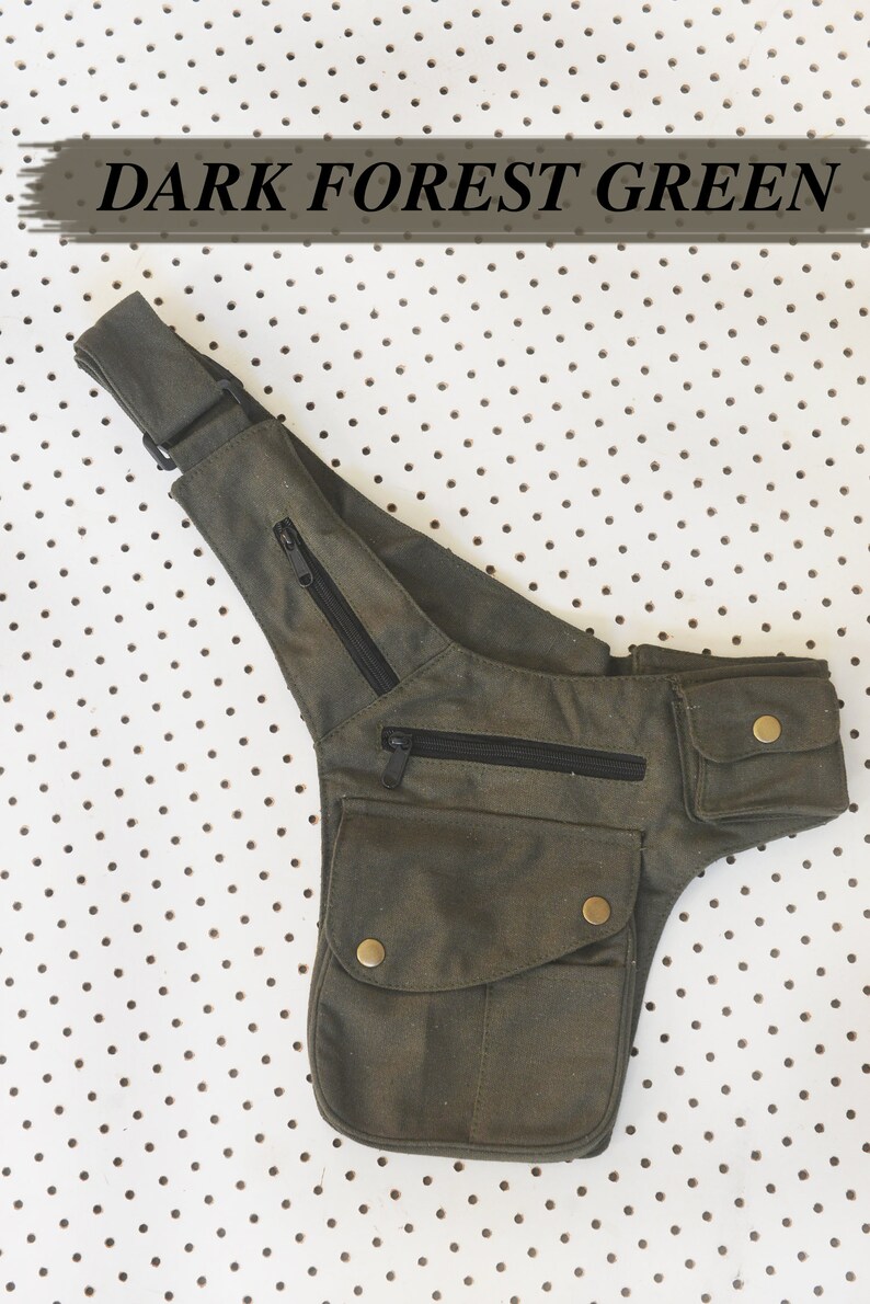 Stella One Sided Cotton Utility Belt Festival Belt Pocket Etsy