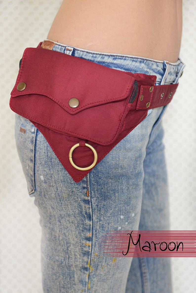 The Hipster, Cotton Utility Belt, Festival Belt, Pocket Belt, Bum Bag, Hip Bag, Festival Fanny Pack//SALE// image 5