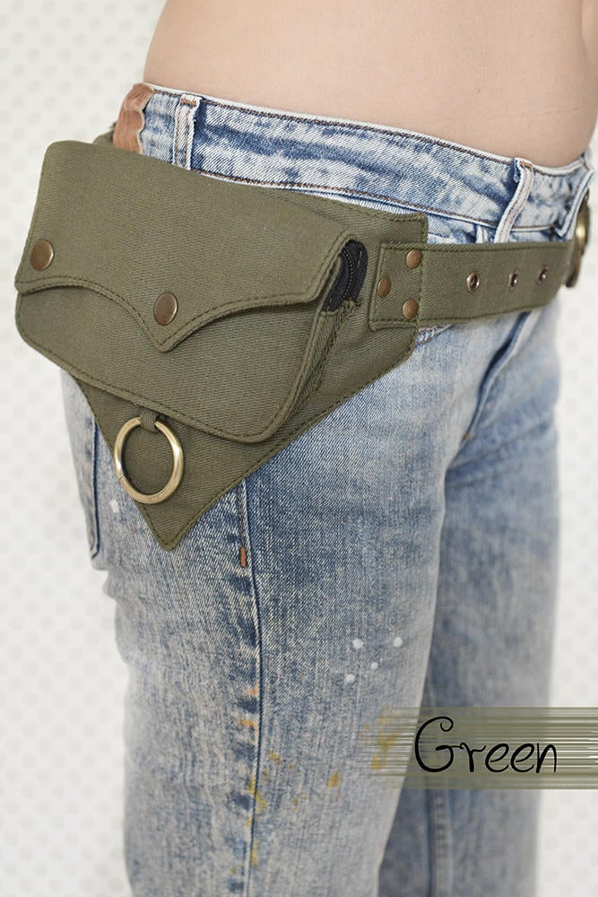 The Hipster Cotton Utility Belt Festival Belt Pocket Belt Etsy