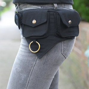 The Hipster, Cotton Utility Belt, Festival Belt, Pocket Belt, Bum Bag, Hip Bag, Festival Fanny Pack//SALE//