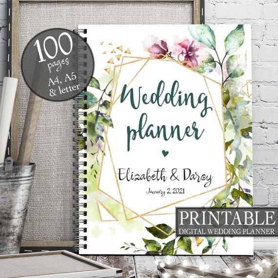 Geometrical wedding planner, Instant download wedding planner, Boho wedding planner, Wedding binder, Wedding organiser, Wedding checklist