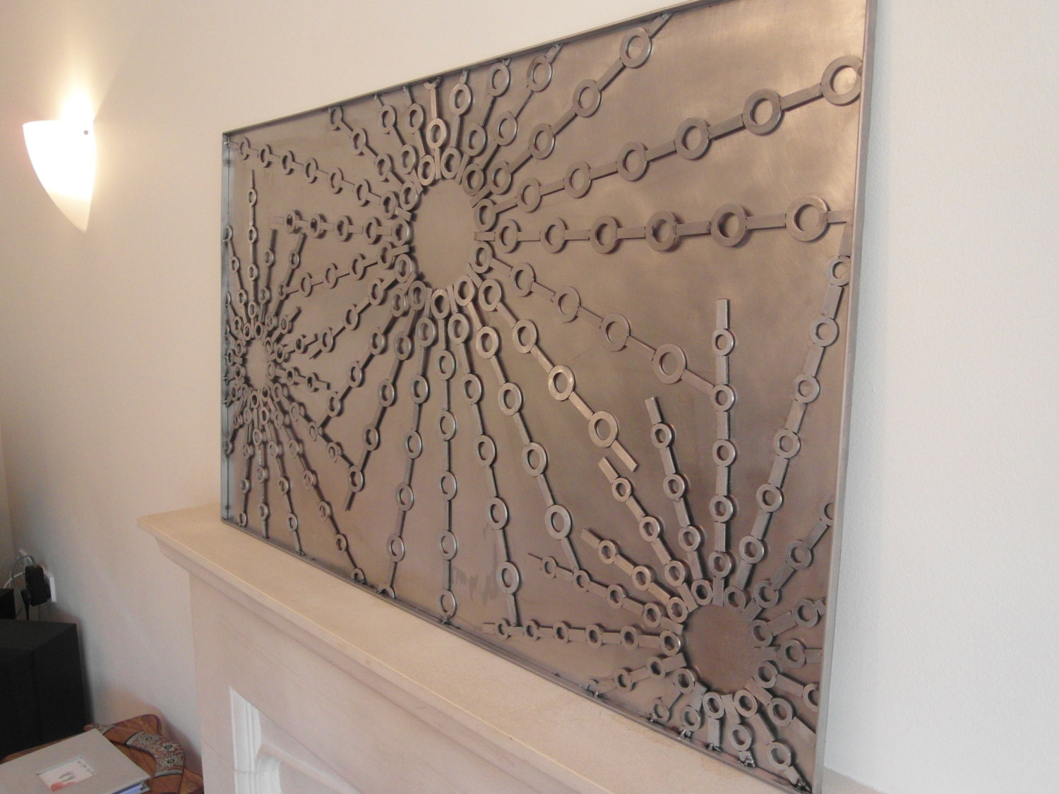 Stainless Steel Metal Wall Art Sculpture Etsy