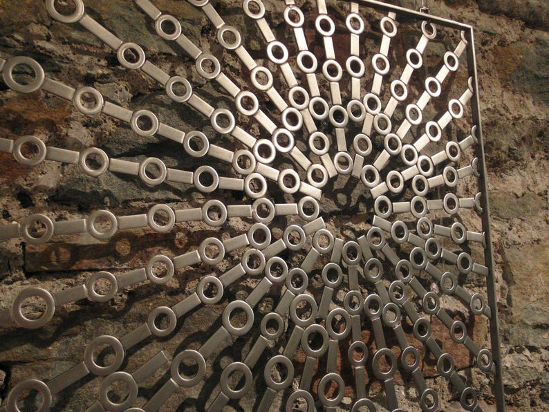 Stainless Steel Metal Wall Art Sculpture Etsy UK