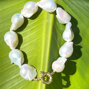 Baroque pearl bracelet, pearl jewelry, handmade jewelry, pearl bracelets, wedding jewelry, bridal bracelet image 7