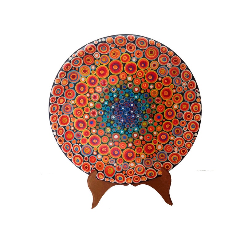 Decorative plate Abstract art Wall decor plate Ceramic art | Etsy