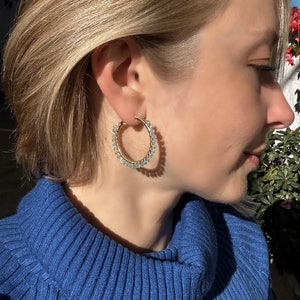 Apatite Hoop Earrings