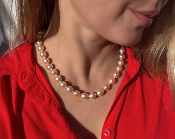 Golden Pearl Necklace