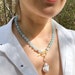 Aquamarine Toggle Necklace main image 0