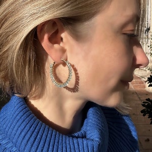 Apatite Hoop Earrings