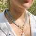 Aquamarine Toggle Necklace