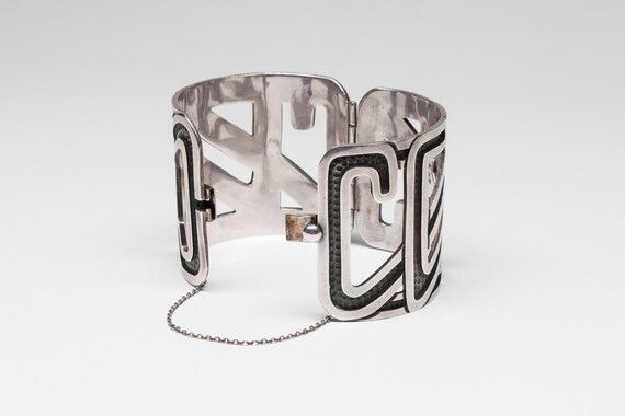 Hinged Cuff Bracelet, c. 1950 by Margot de Taxco,… - image 4