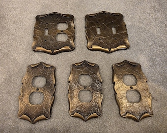 Amerock Carriage House Lot  Switch and Outlet Plates Antique English