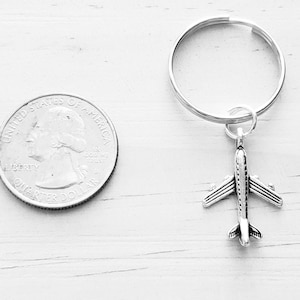 Airplane Keychain - Airplane Gift Idea - Airplane Gift - Airplane Key Chain Accessory - Plane Keychain