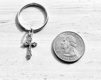 Cross Keychain - Priest Gift - Pastor Gift - Jesus Keychain - Christian Keychain