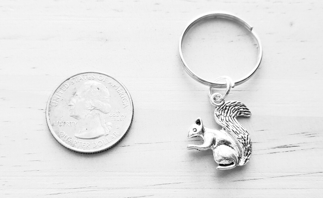 Squirrel Keychain - Squirrel Gift Idea - Squirrel Gift - Squirrel Key ...