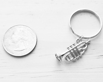 Trumpet Keychain - Trumpet Gift Idea - Trumpet Gift - Trumpet Key Chain Accessory - Trumpet Keychain - Music Keychain - Music Gift