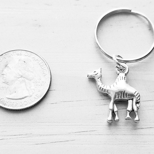 Camel Keychain - Camel Gift Idea - Camel Gift - Camel Key Chain Accessory - Camel Keychain