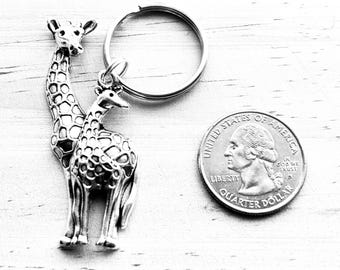 Giraffe Keychain - Giraffe Family Keychain