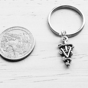 Vet Veterinarian keychain - Vet keychain - Veterinary Key chain
