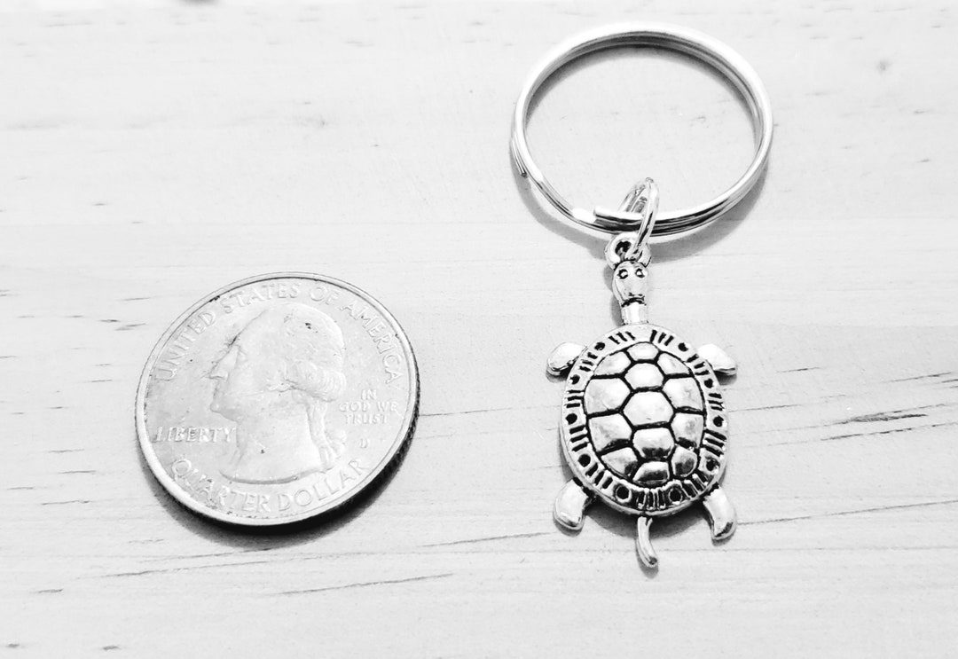 Turtle Keychain Tortoise Keychain Turtle Hare Keychain Turtle Gift Etsy