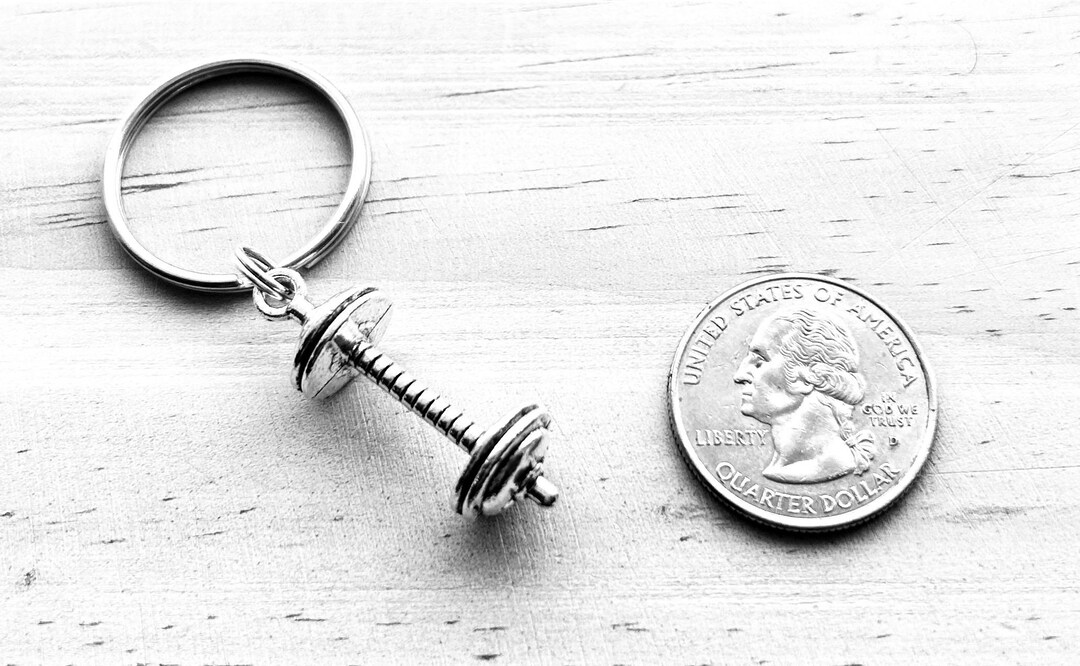 Dumbell Keychain - Workout Keychain - Gym Keychain - Gym Gift - Athlete ...