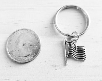 USA Flag Keychain - American Flag key chain - USA Gift - USA Key Chain Accessory - American Flag Keychain