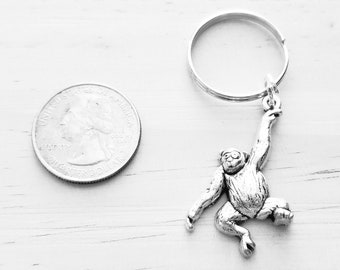 Monkey Keychain - Monkey Gift Idea - Monkey Gift - Monkey Key Chain Accessory - Monkey Keychain