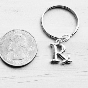 Pharmacist Key Chain - Rx keychain - Rx key chain - Rx gift - Pharmacist keychain