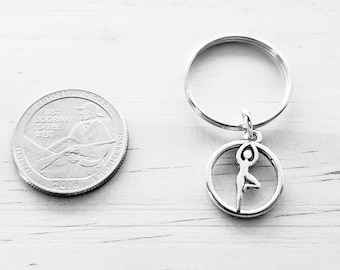 Yoga keychain - Yoga key chain - Yoga gift idea - Yoga instructor gift