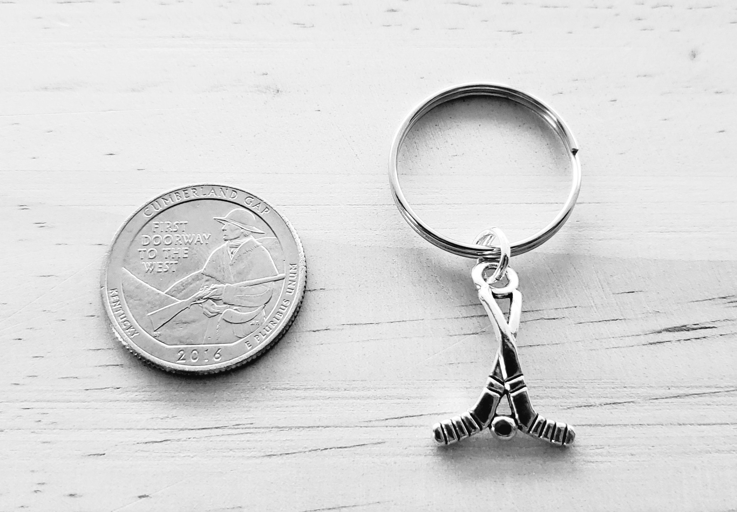 Hockey Keychain Hockey Key Chain Hockey Gift Etsy