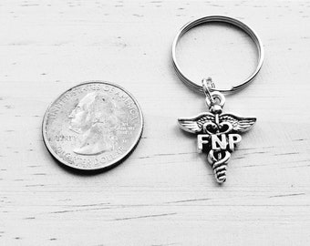 FNP keychain - FNP key chain - FNP gift - Family Nurse Practitioner - gift for fnp