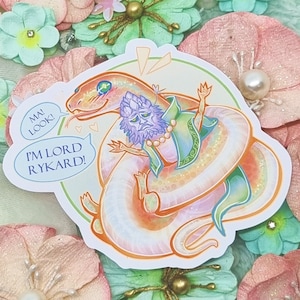 Autocollant fille serpent de Volcano Manor