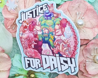 Slayer Sticker, Justice for Daisy Matte Sticker