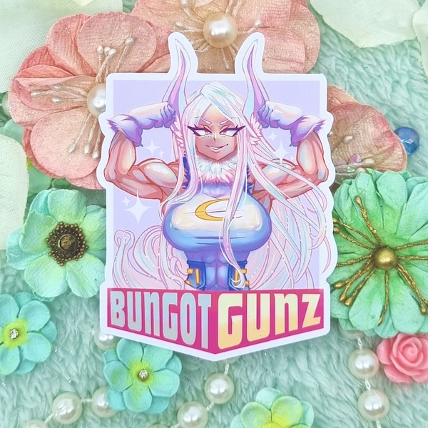 Muscle Bunny Anime Sticker