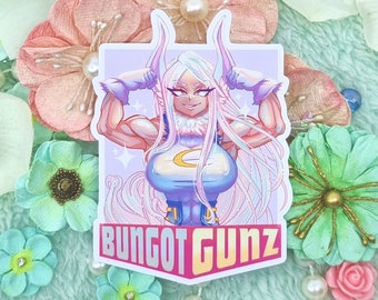 Muscle Bunny Anime Sticker