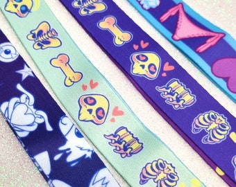 Anime Lanyards  ~ Panties, skeleton and pastel gore aesthetic original designs