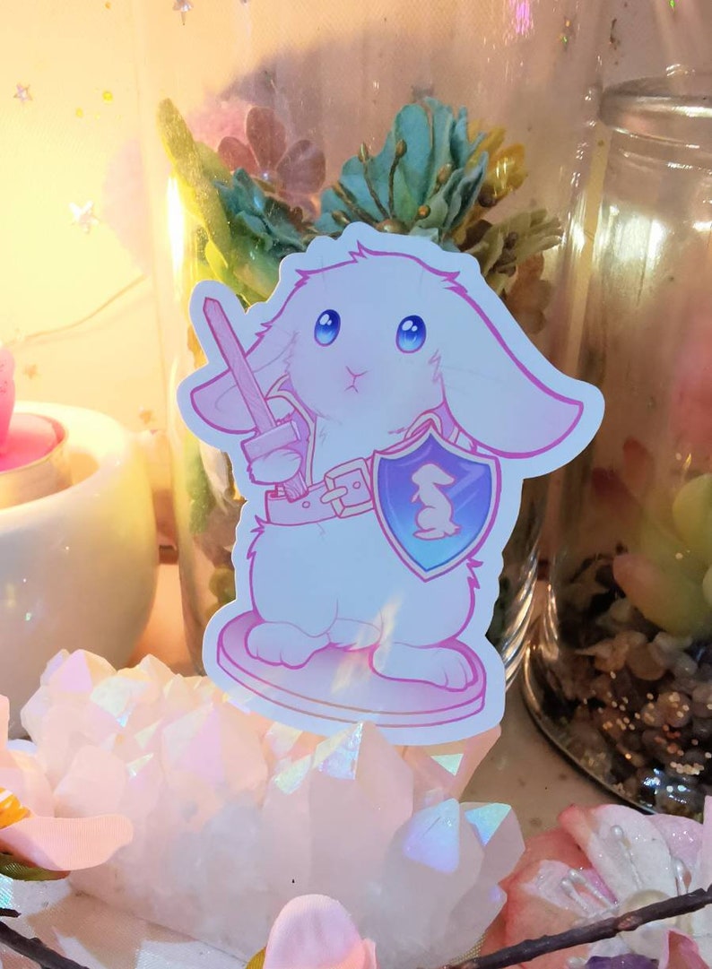 dd 5x pastel bunny miniature stickers dnd dungeons and etsy