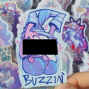 Buzzin Lewd nsfw Sticker (OC)