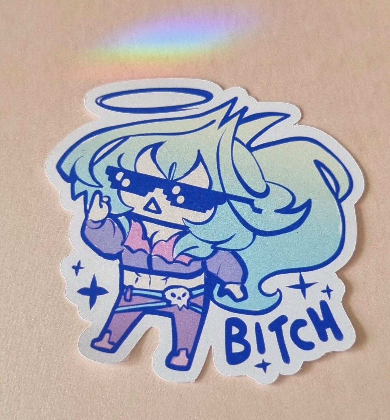 Honeko Attitude Anime Style Sticker (oc) - Etsy