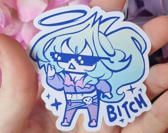 Honeko attitude Anime Style Sticker (oc)