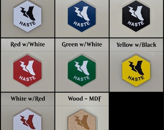 Haste (v2) Token(s) - | Plastic | Laser Engraved | Magic the Gathering (MtG)