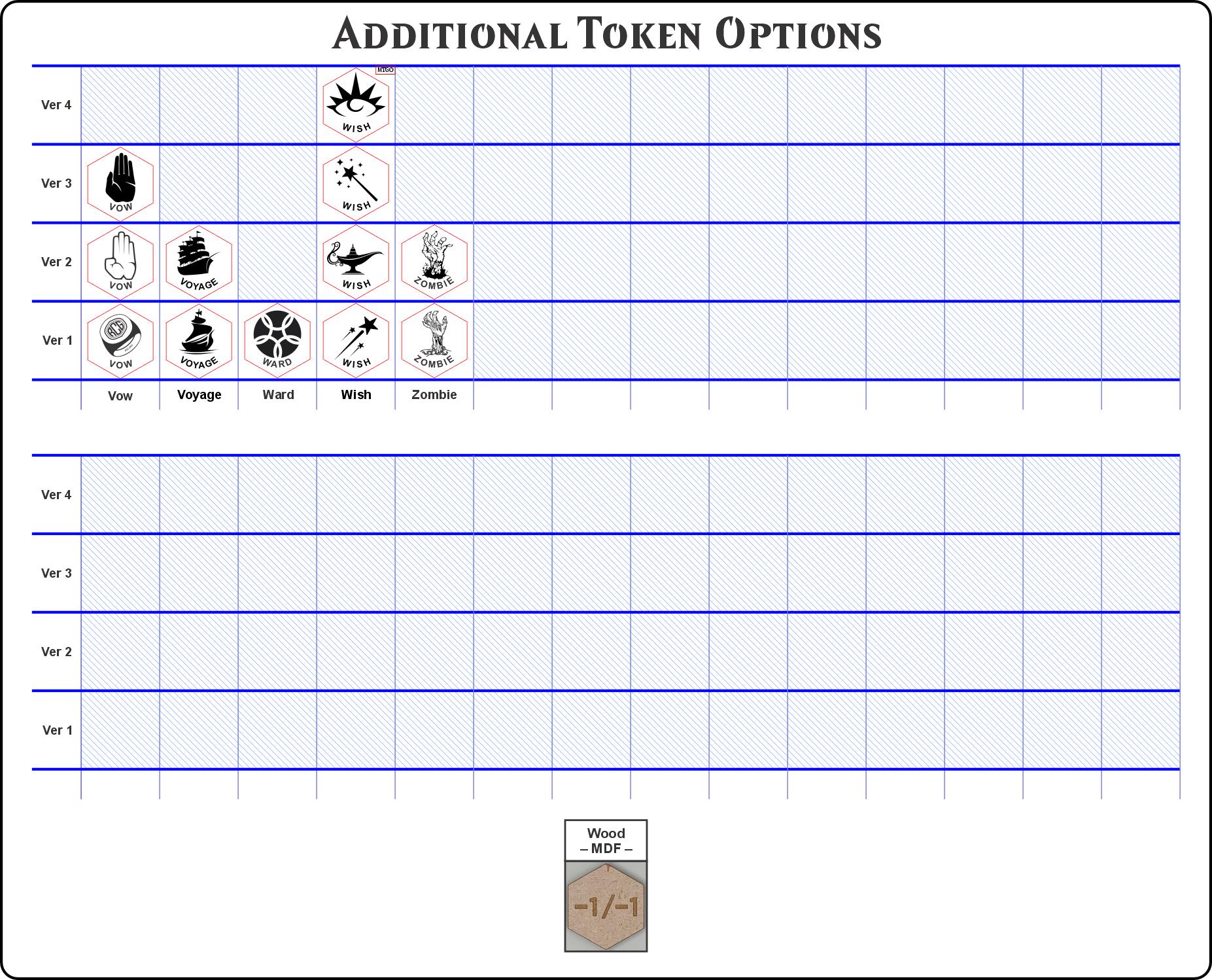 Choose Your Own Token Pack - | MDF | Laser Engraved | Magic the ...