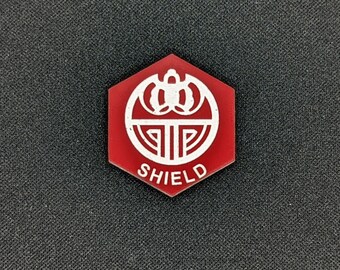 Shield (v3) Token(s) - | Plastic | Laser Engraved | Magic the Gathering (MtG)