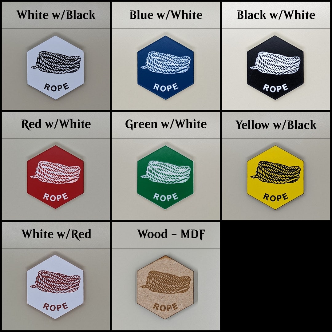 Rope v3 Tokens Plastic Laser Engraved Magic the Gathering mtg Etsy