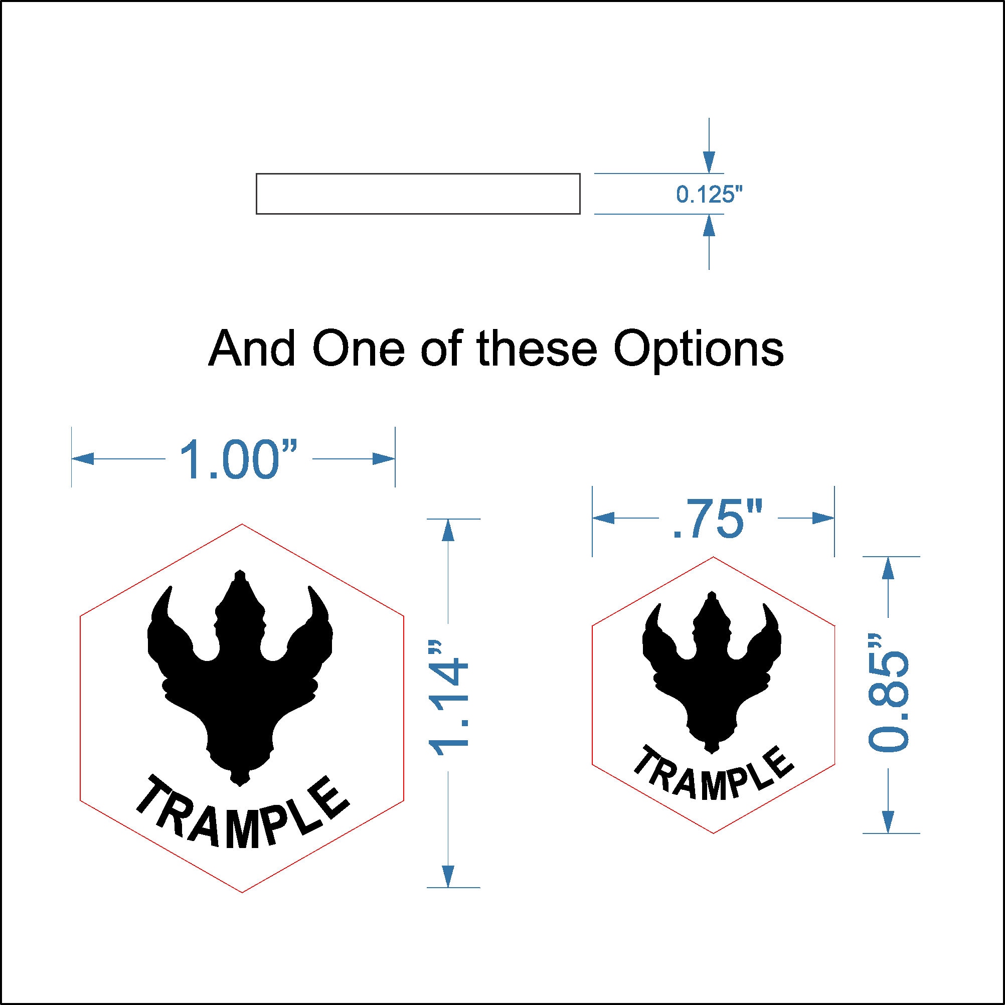 Trample Tokens Laser Engraved Magic the Gathering Etsy UK