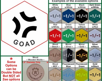 Fichas de Goad (v3) - / Plástico / Grabadas con láser / Magic the Gathering (MtG)