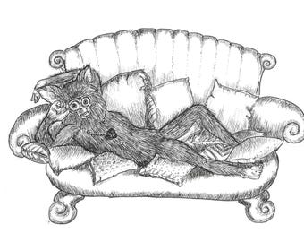 Draw me like one of your French furbs art print